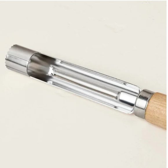 HEARTH HAND Magnolia Apple Corer Wood Handle Stainless Steel Blade - Picture 2 of 4